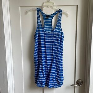 J. Crew Blue and White Stripe Cover-up